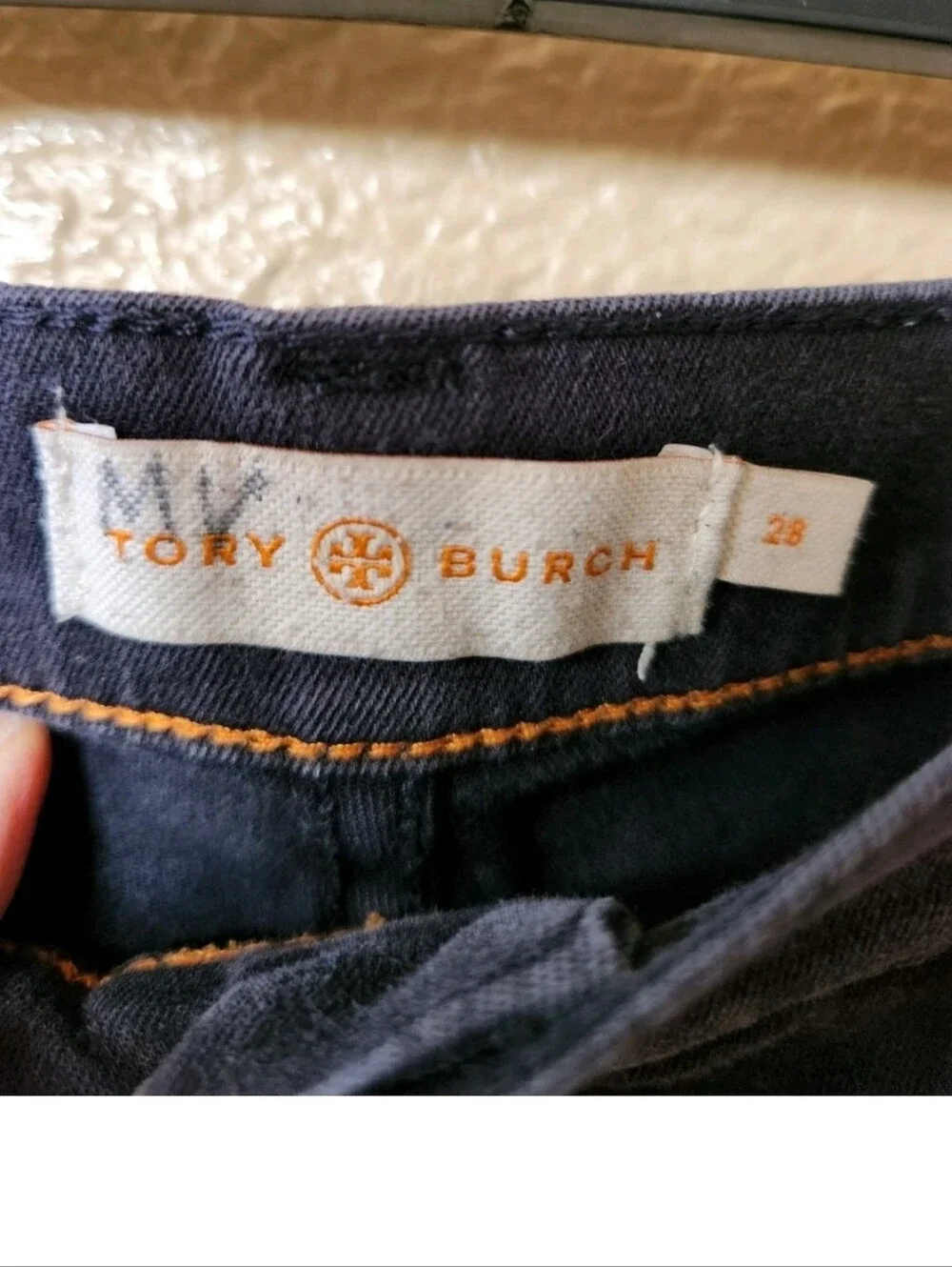 TORY BURCH Navy Blue Denim Jeans Pants size 28